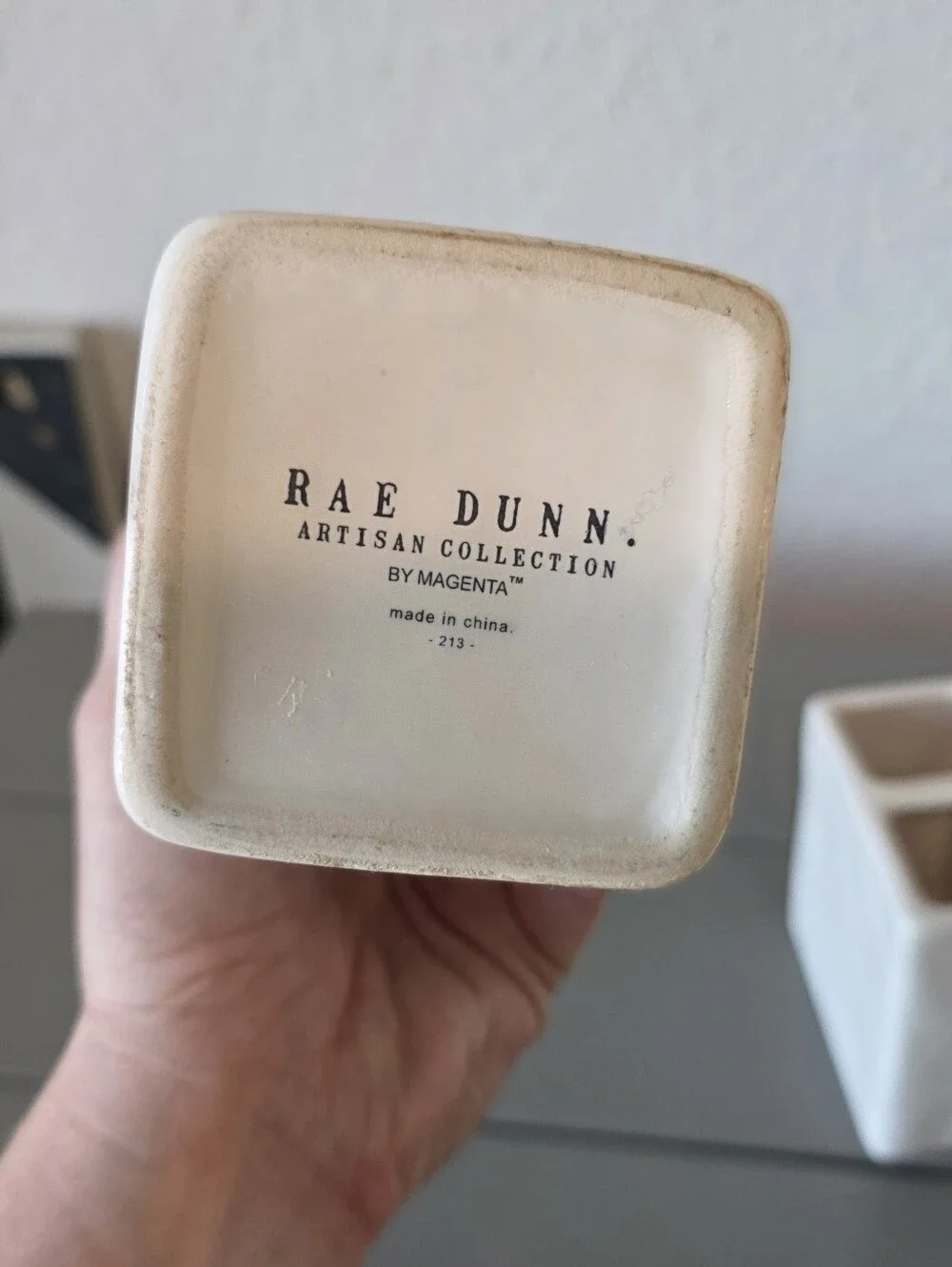 Rae Dunn Soap Dispenser & Brushes Holder